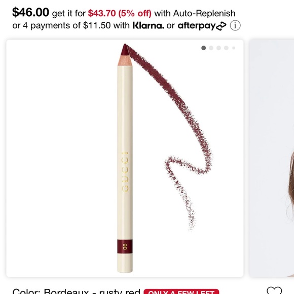 GUCCI lip pencil in shade 06 Bordeaux - Picture 4 of 4